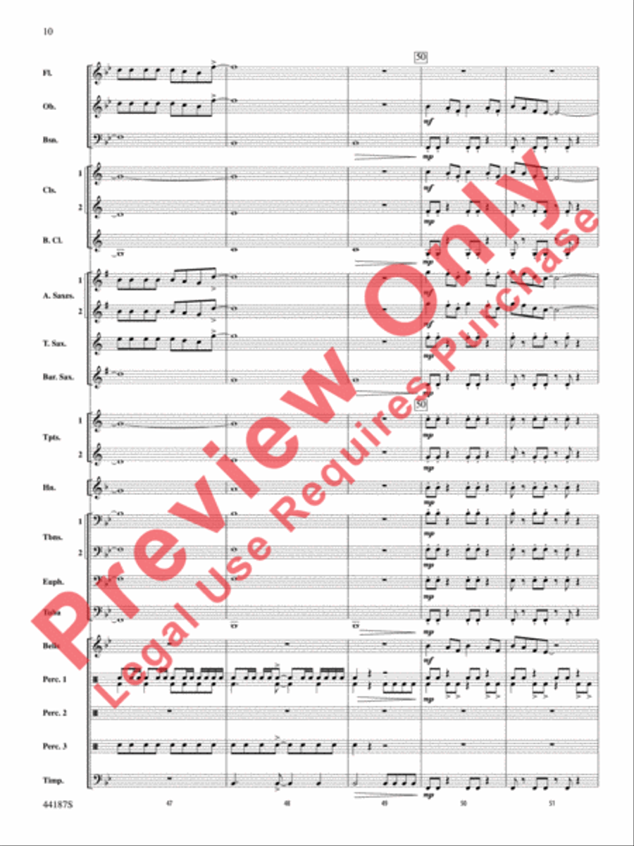 Zeeland Zeeland Concert Band scores gallery preview page 11
