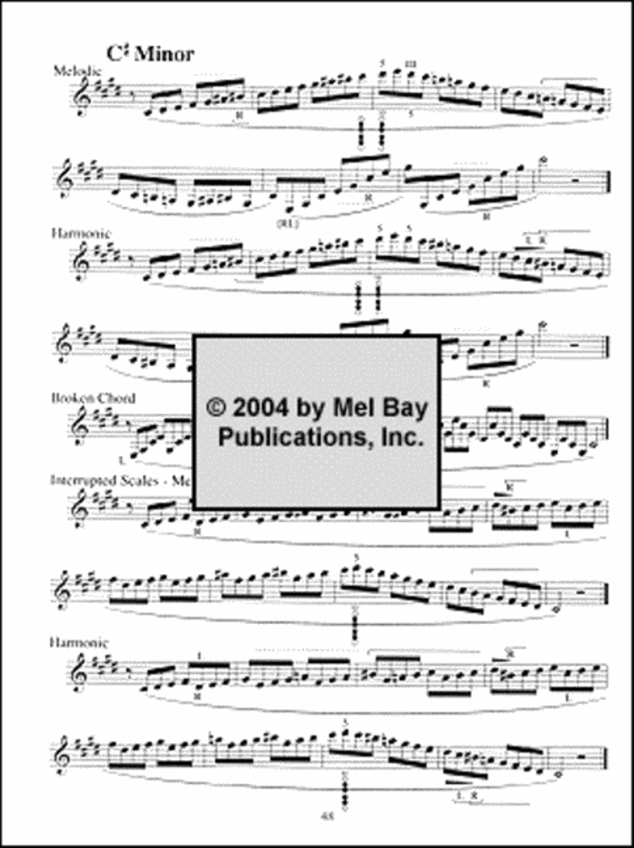Upbeat Scales and Arpeggios Clarinet scores gallery preview page 3
