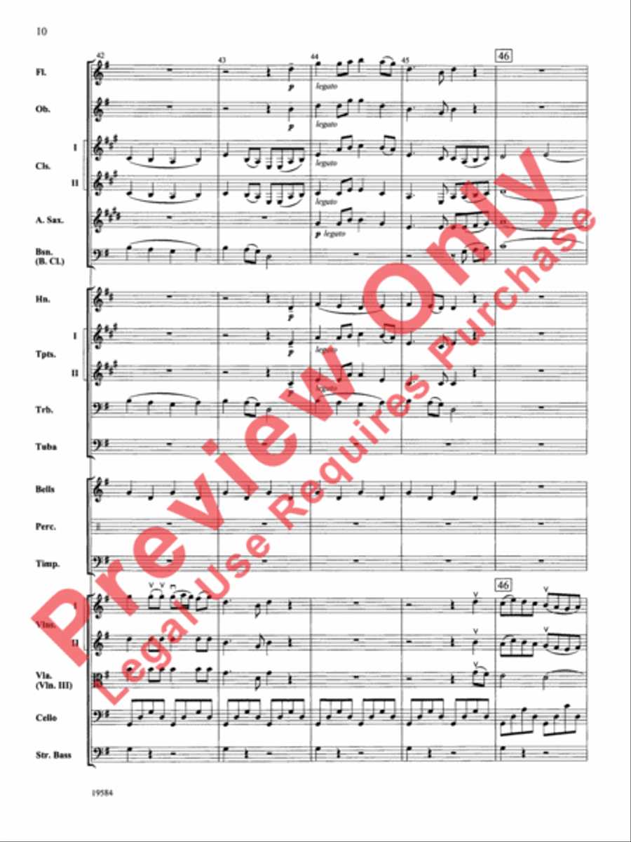 Symphony No. 1, 3rd Movement Full Orchestra scores gallery preview page 11