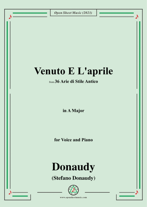 Donaudy-Venuto E L'aprile,in A Major
