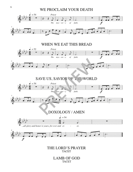 Mass of the Lamb - Instrument edition