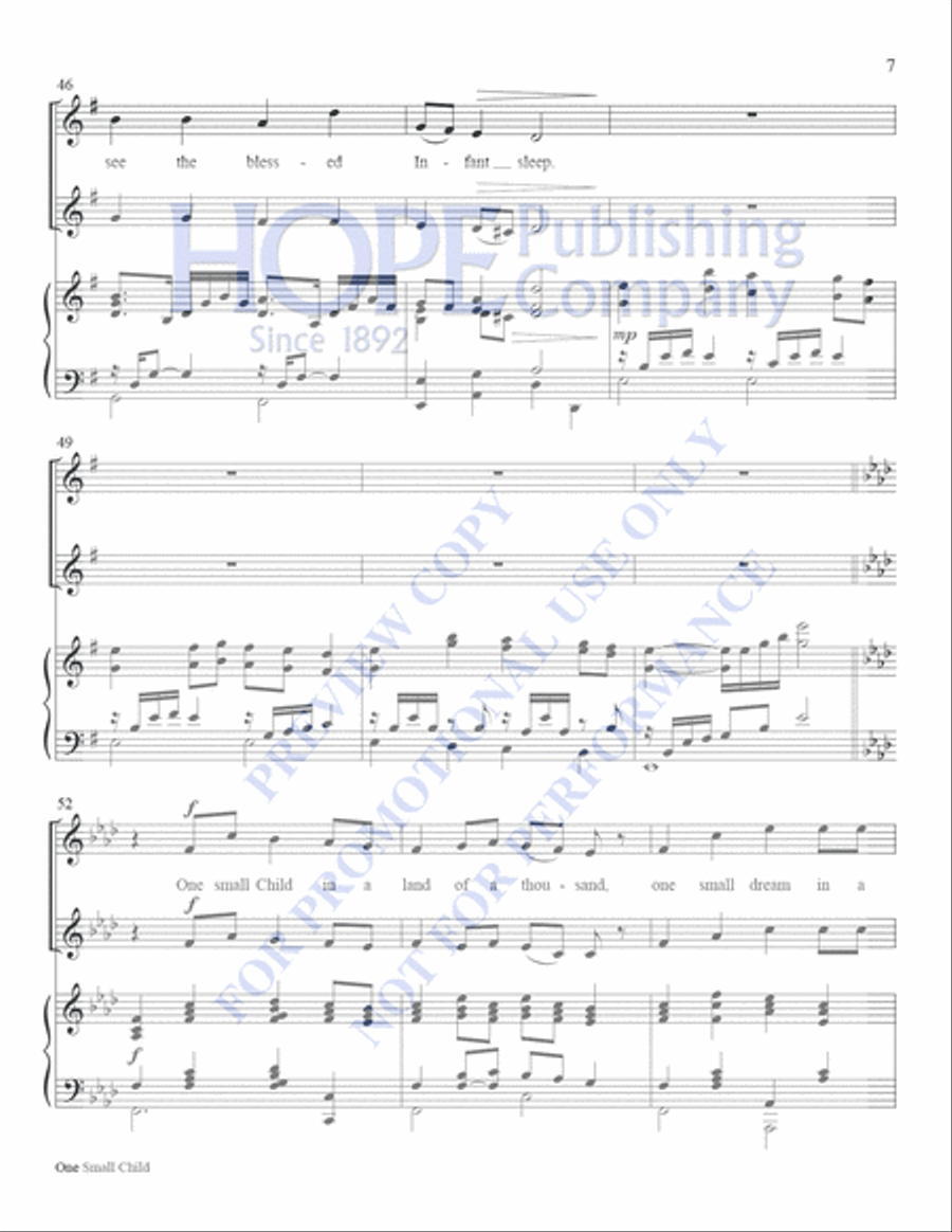 One Small Child One Small Child Handbell Choir scores gallery preview page 7