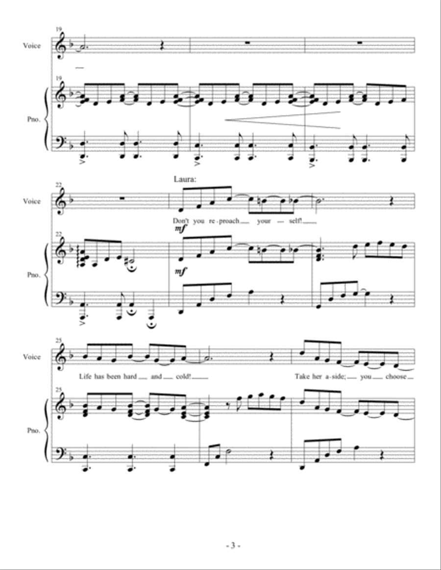 Will She Remember Me Piano scores gallery preview page 3