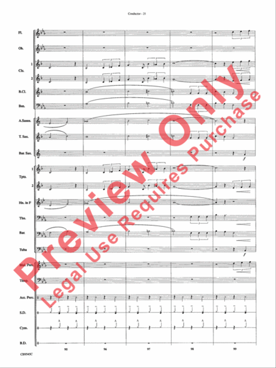James Bond Returns Concert Band scores gallery preview page 24