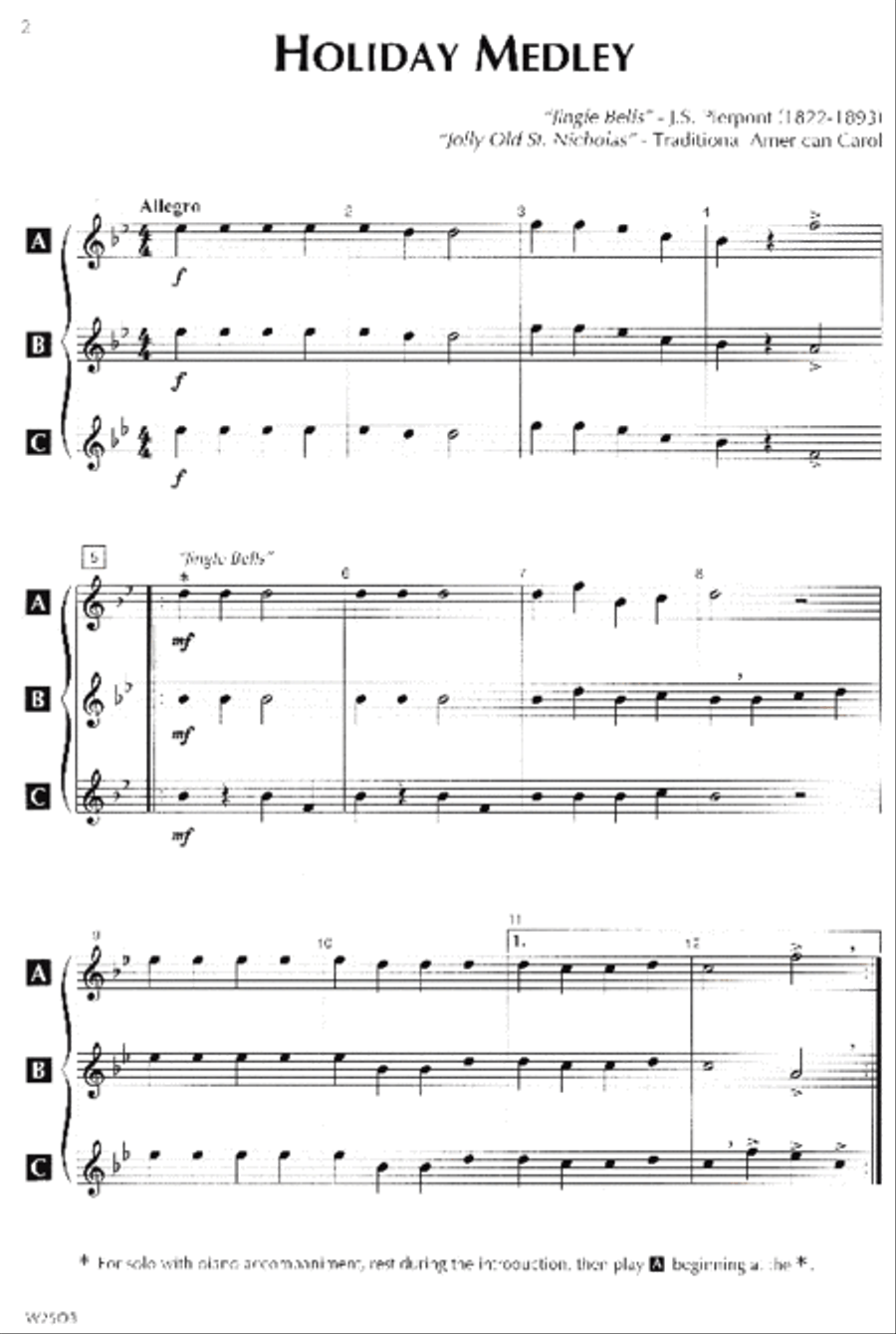 Standard of Excellence: Sounds of the Season-Oboe Concert Band Methods scores gallery preview page 2