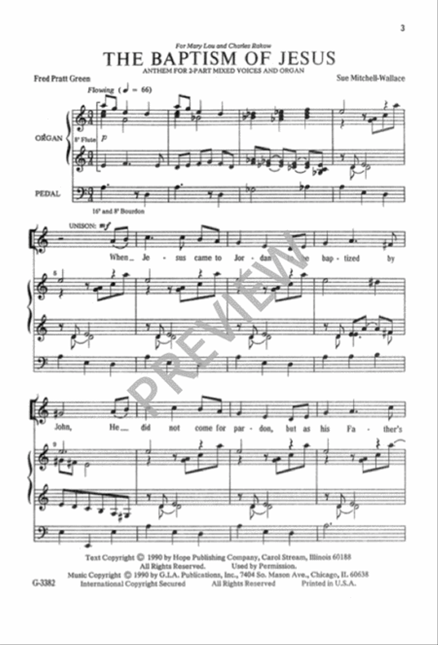 The Baptism of Jesus 2-Part scores gallery preview page 4