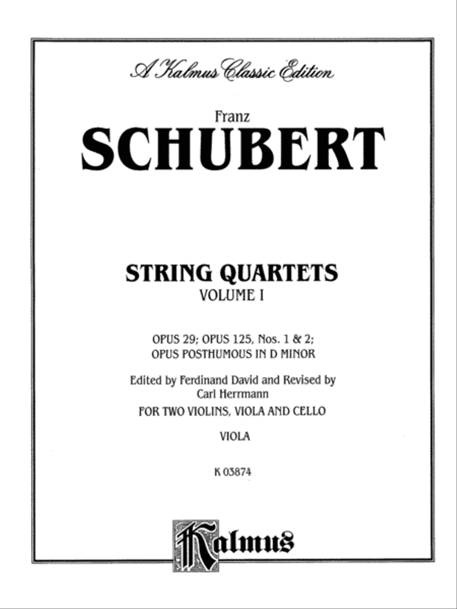 String Quartets, Volume 1