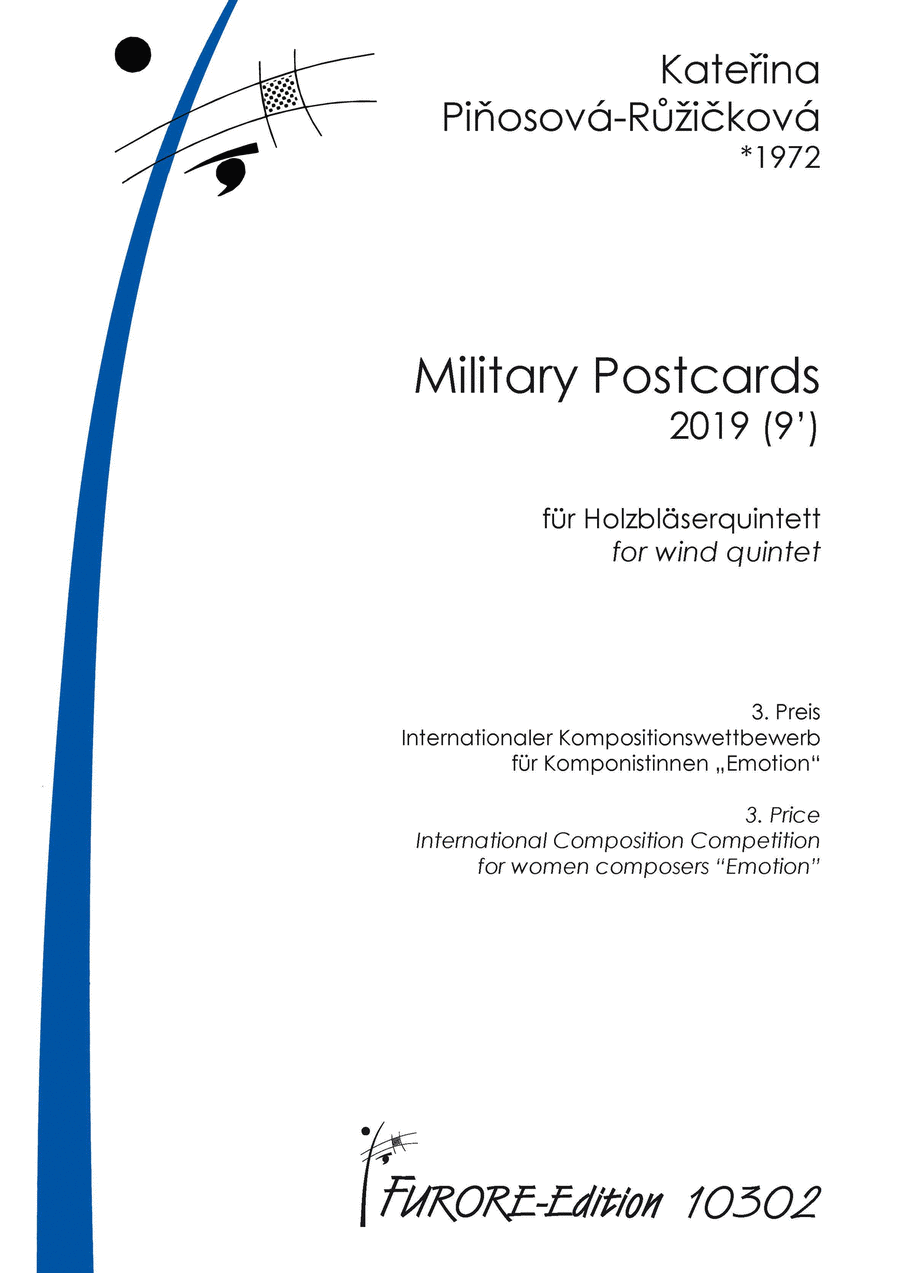 Military Postcards Military Postcards Woodwind Quintet scores gallery preview page 1