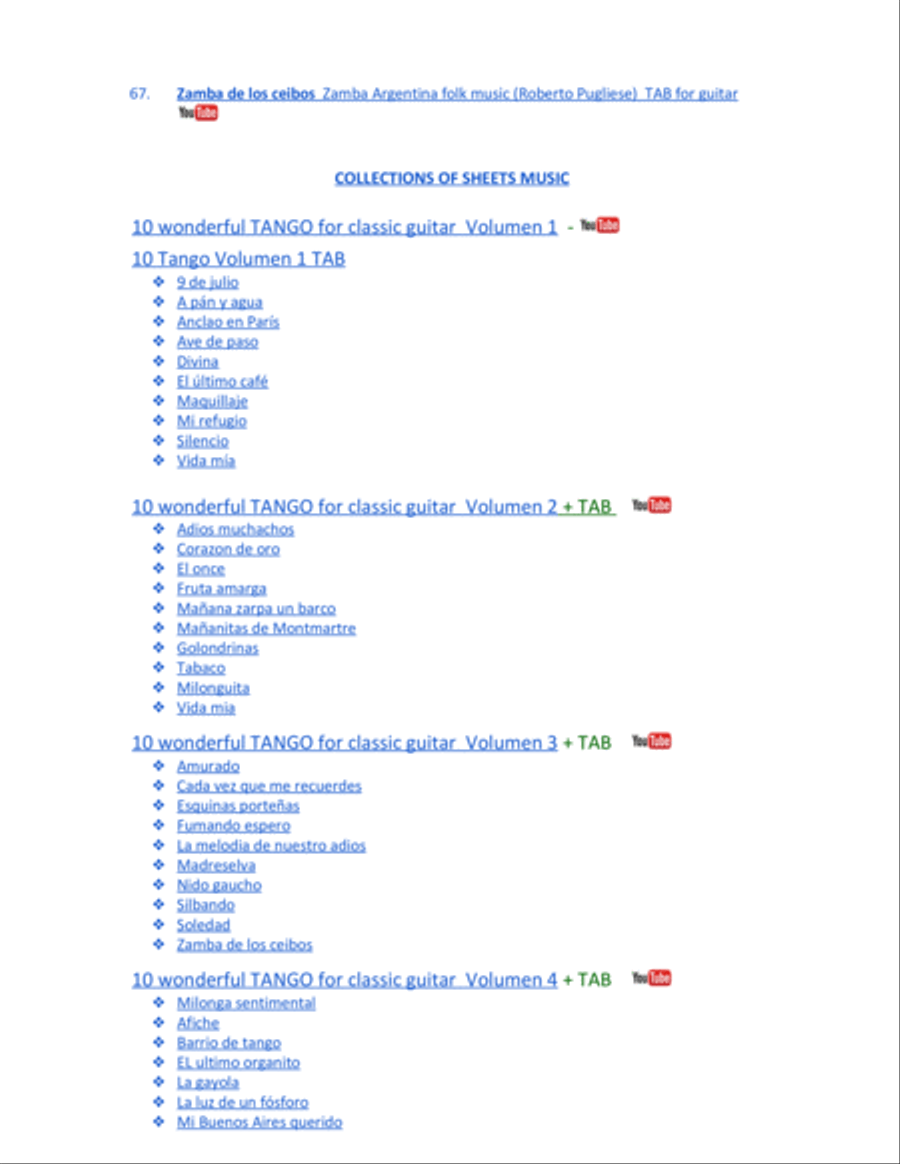 Se equivoco la paloma - classic guitar (Guastavino - Alberti) Classical Guitar scores gallery preview page 5