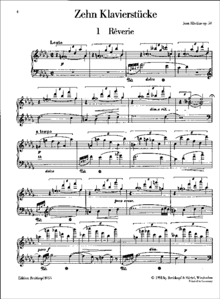 10 Piano Pieces Op. 58