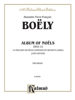 Book cover for Album of Noels, Op. 14