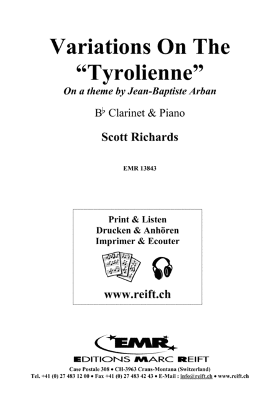 Variations On The Tyrolienne Clarinet Solo scores gallery preview page 2