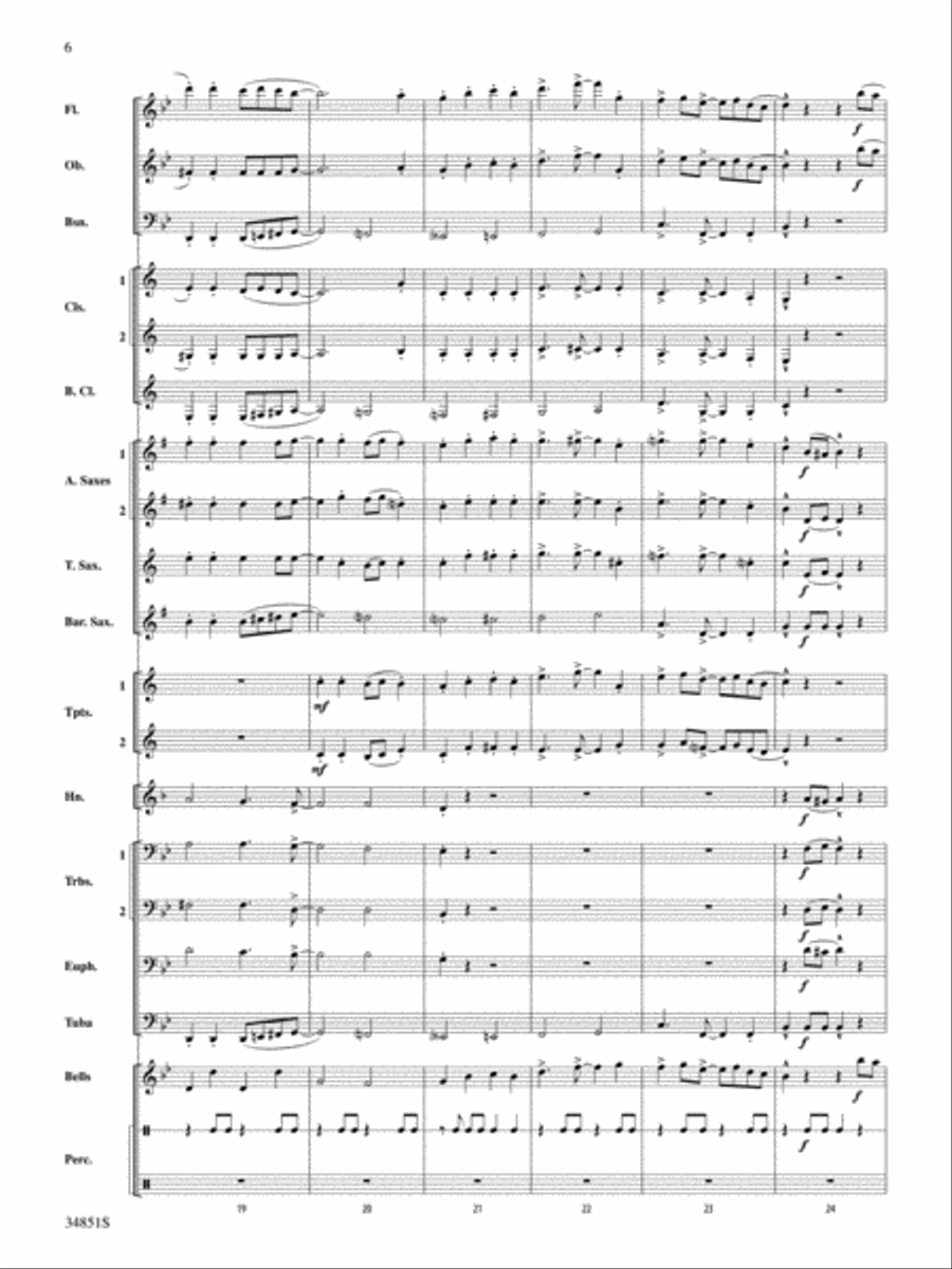 Jamaican Sailaway Jamaican Sailaway Concert Band scores gallery preview page 5