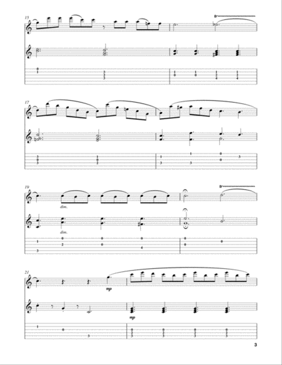 Adagio (Piano Sonata, Hob. XVI:6, Third Movement) Flute scores gallery preview page 3