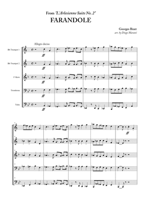 Farandole from "L'Arlesienne Suite No. 2" for Brass Quintet