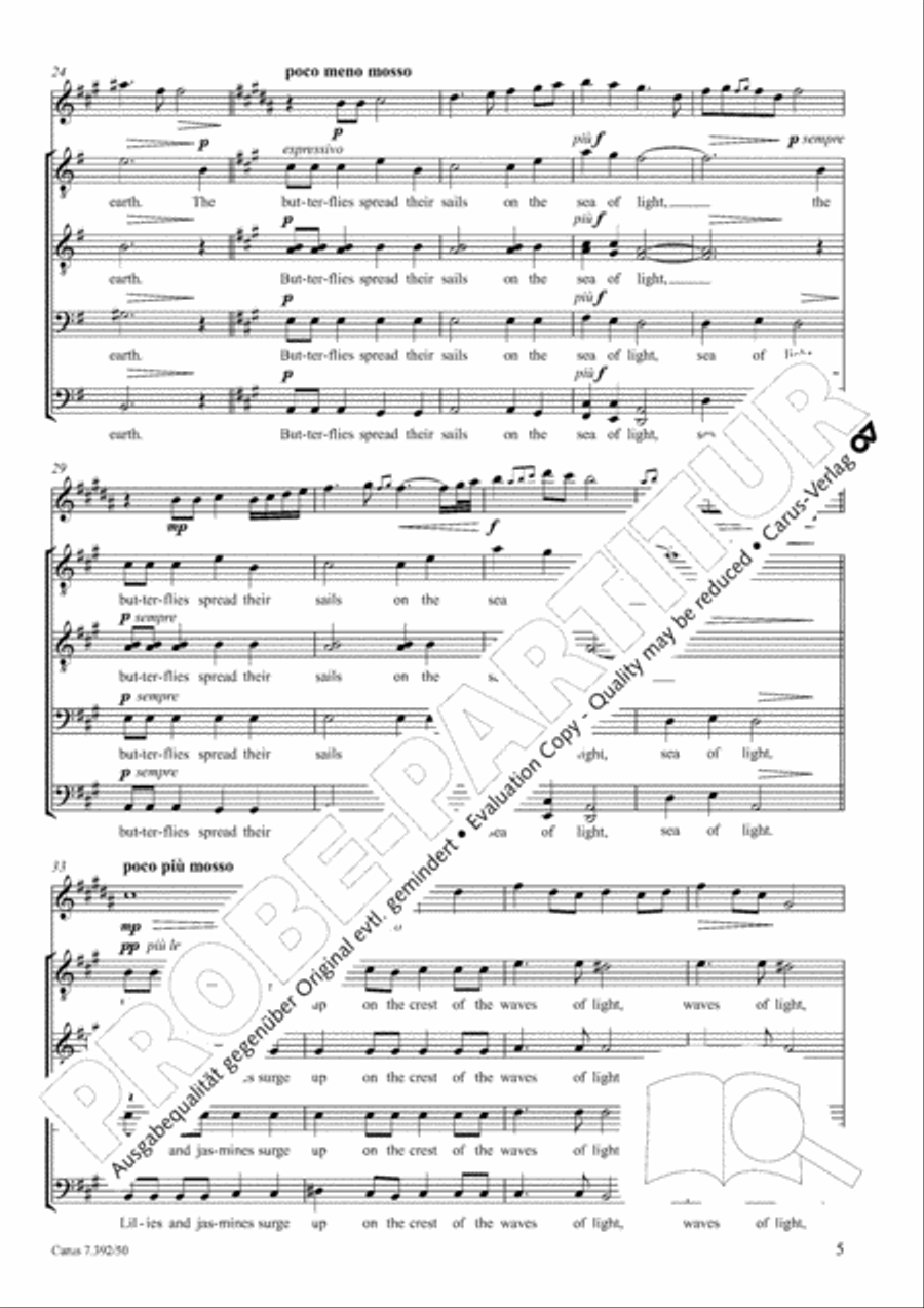 Light, my light TTBB scores gallery preview page 6