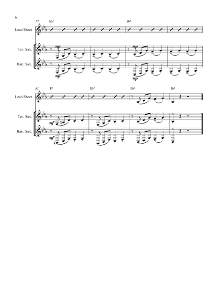 Bright And Early Bright And Early Jazz Ensemble scores gallery preview page 6