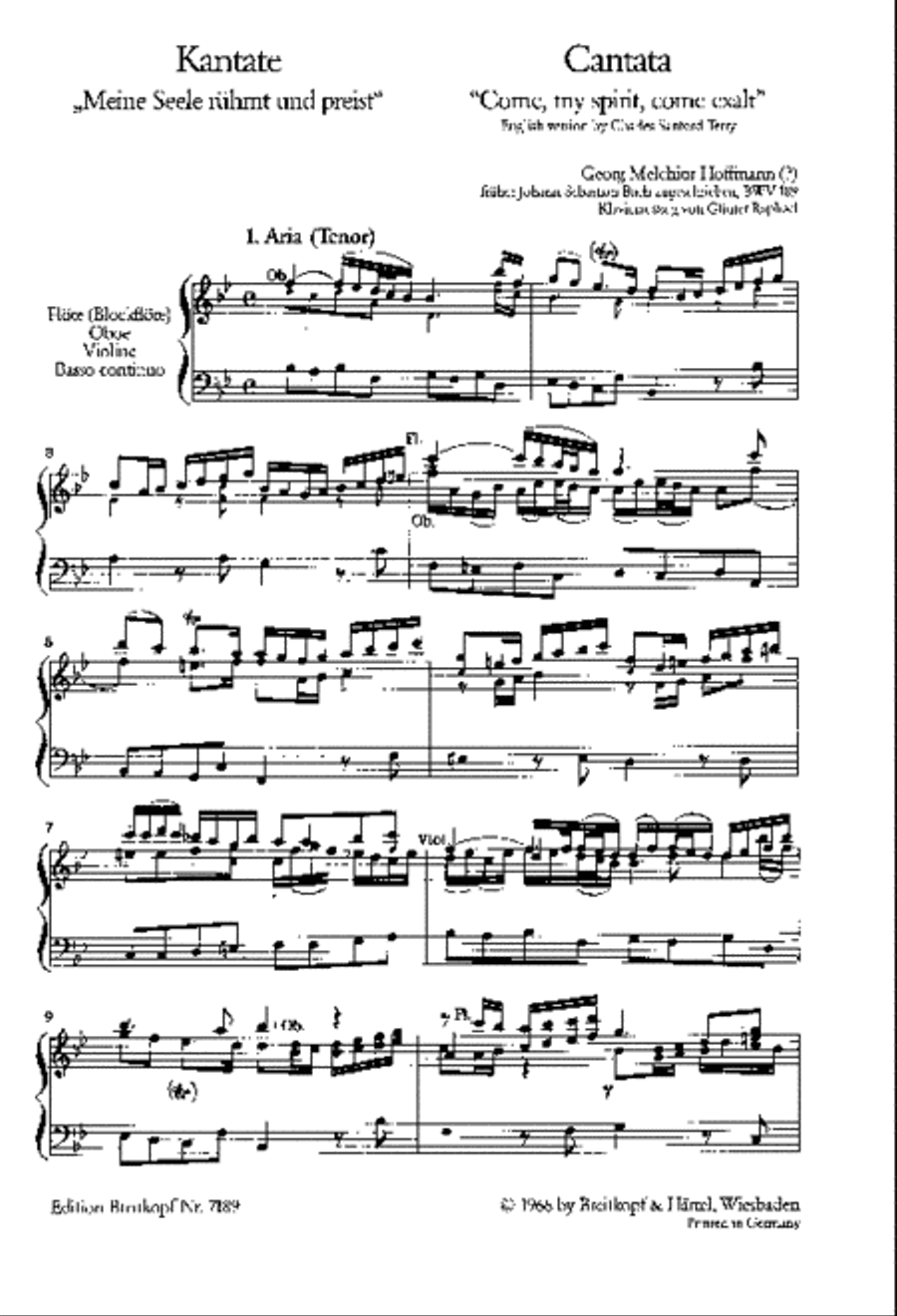 “Come, my spirit, come exalt” Piano, Vocal scores gallery preview page 2