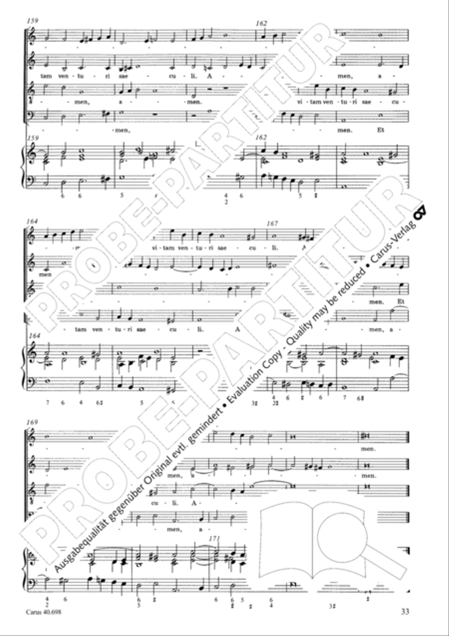 Messa breve SSATB scores gallery preview page 34