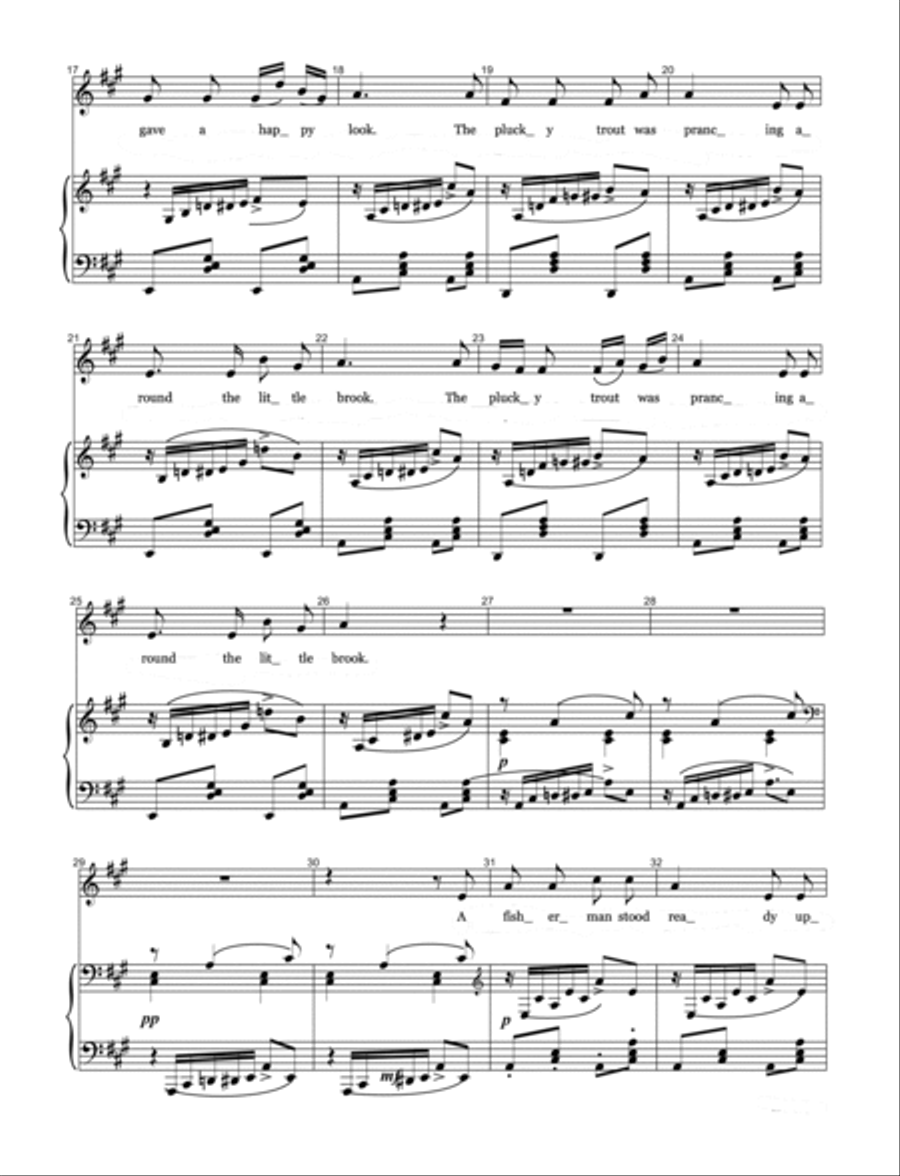 Die Forelle (The Trout) English Version Voice scores gallery preview page 2