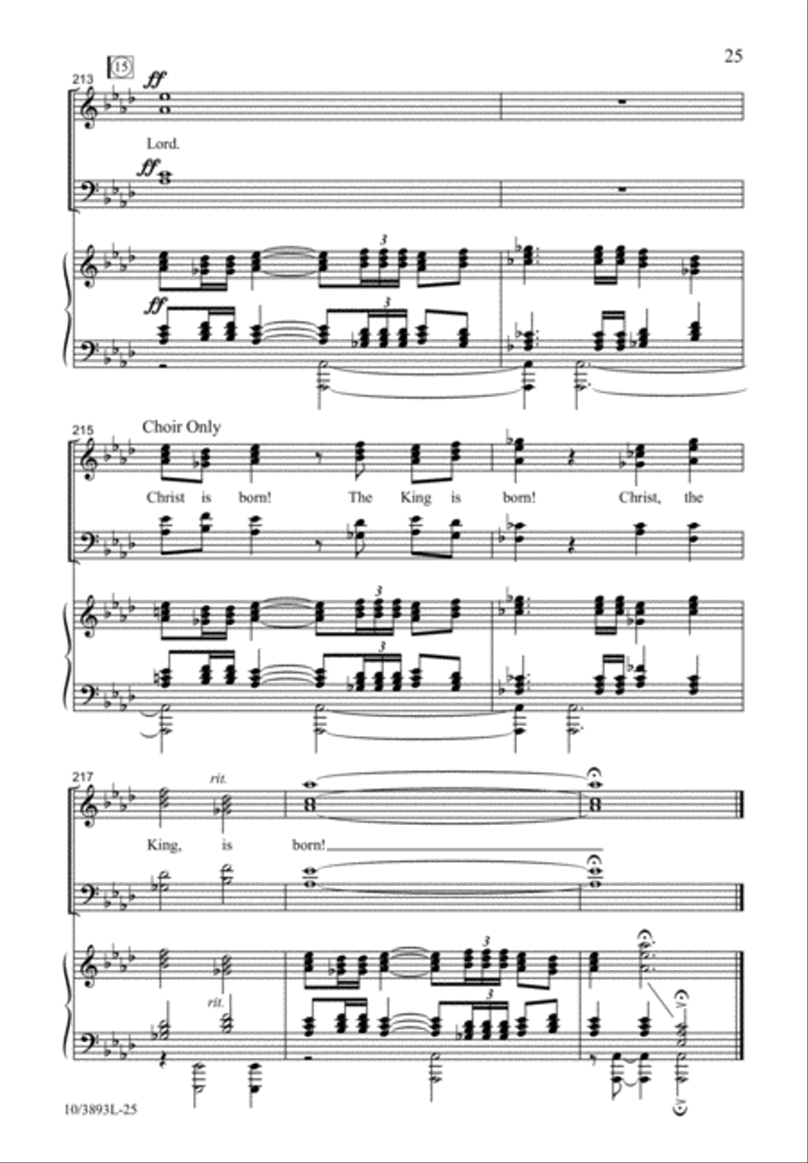 The Birth of a King 4-Part scores gallery preview page 25