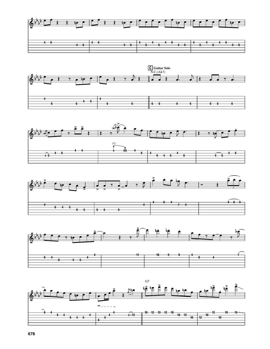 Seven Come Eleven Electric Guitar scores gallery preview page 2