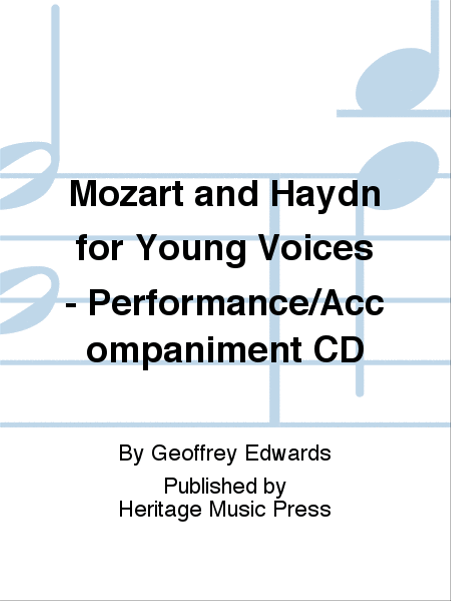 Mozart and Haydn for Young Voices - Performance/Accompaniment CD Children's Choir scores gallery preview page 1