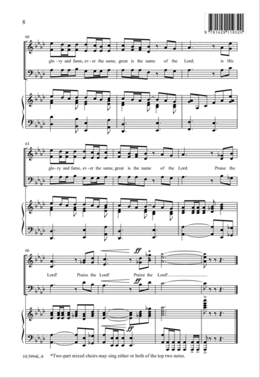 How Marvelous Are the Works 3-Part scores gallery preview page 8