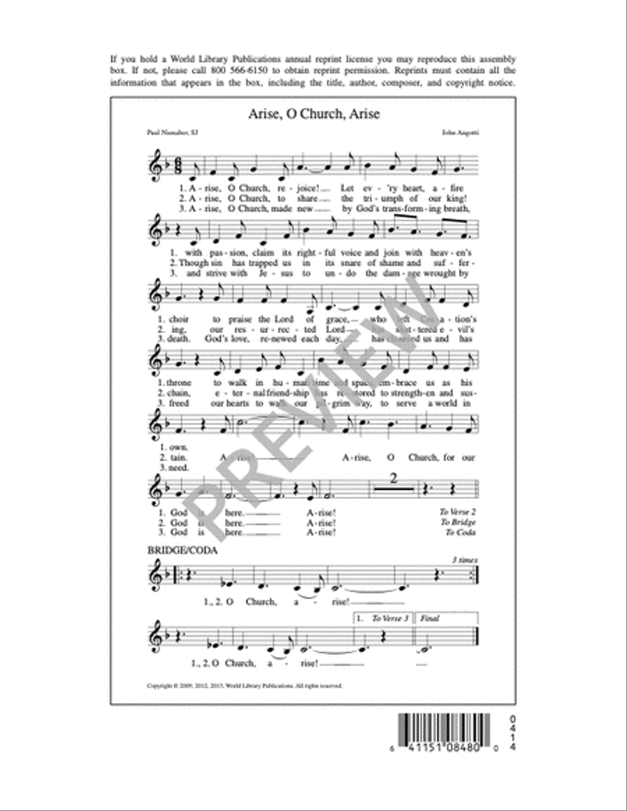 Arise, O Church Arise Arise, O Church Arise 3-Part scores gallery preview page 5