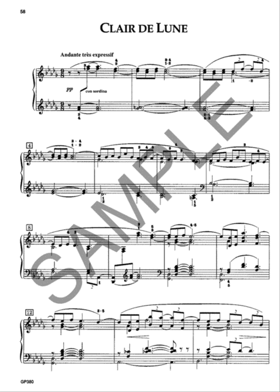 Debussy Selected Works For Piano Piano Solo scores gallery preview page 2