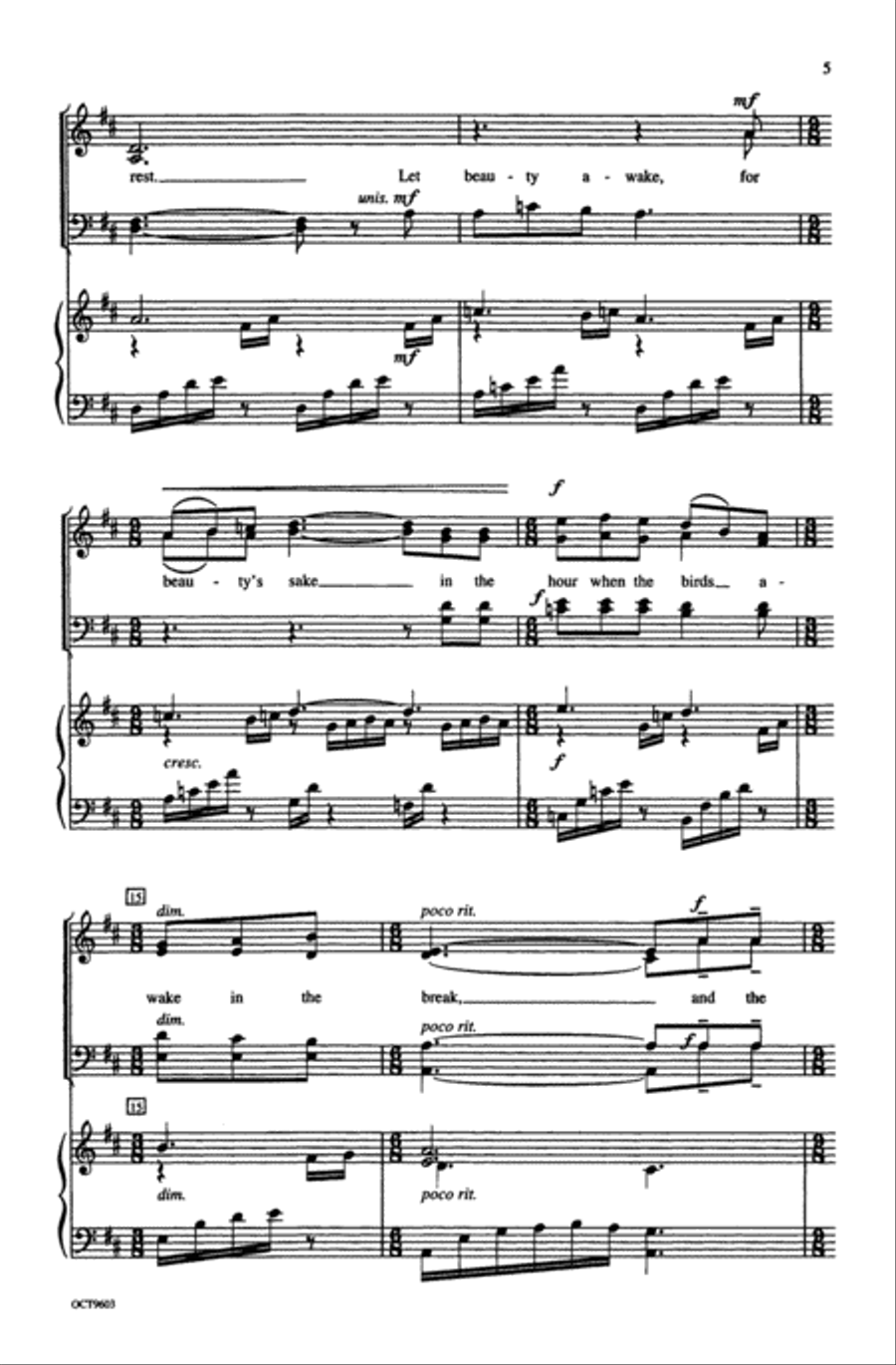 Let Beauty Awake 4-Part scores gallery preview page 14