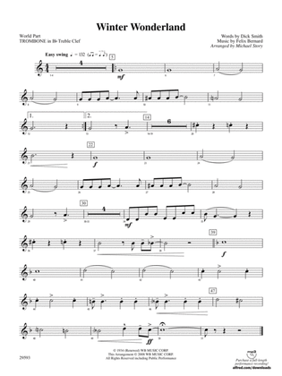 Winter Wonderland: (wp) 1st B-flat Trombone T.C.