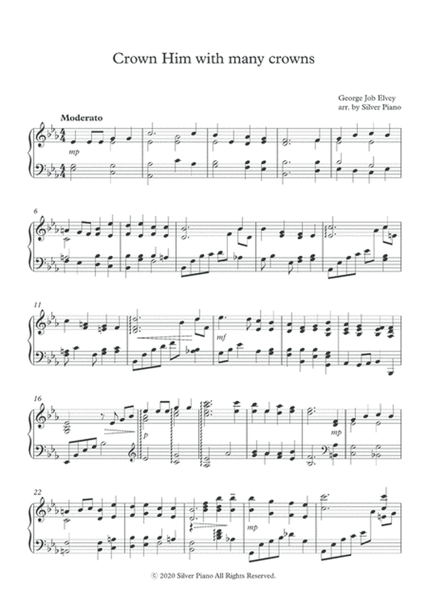 Crown Him with many crowns (PIANO HYMN)