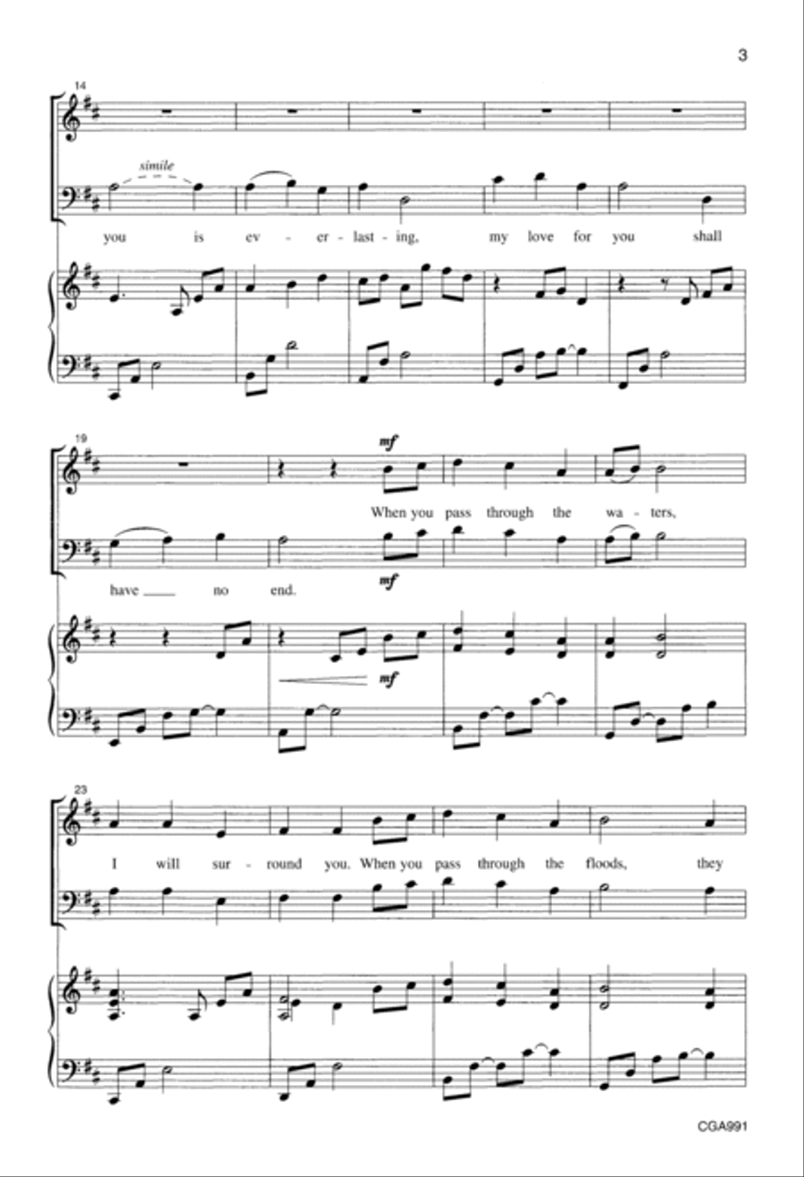 Be Not Afraid 4-Part scores gallery preview page 3
