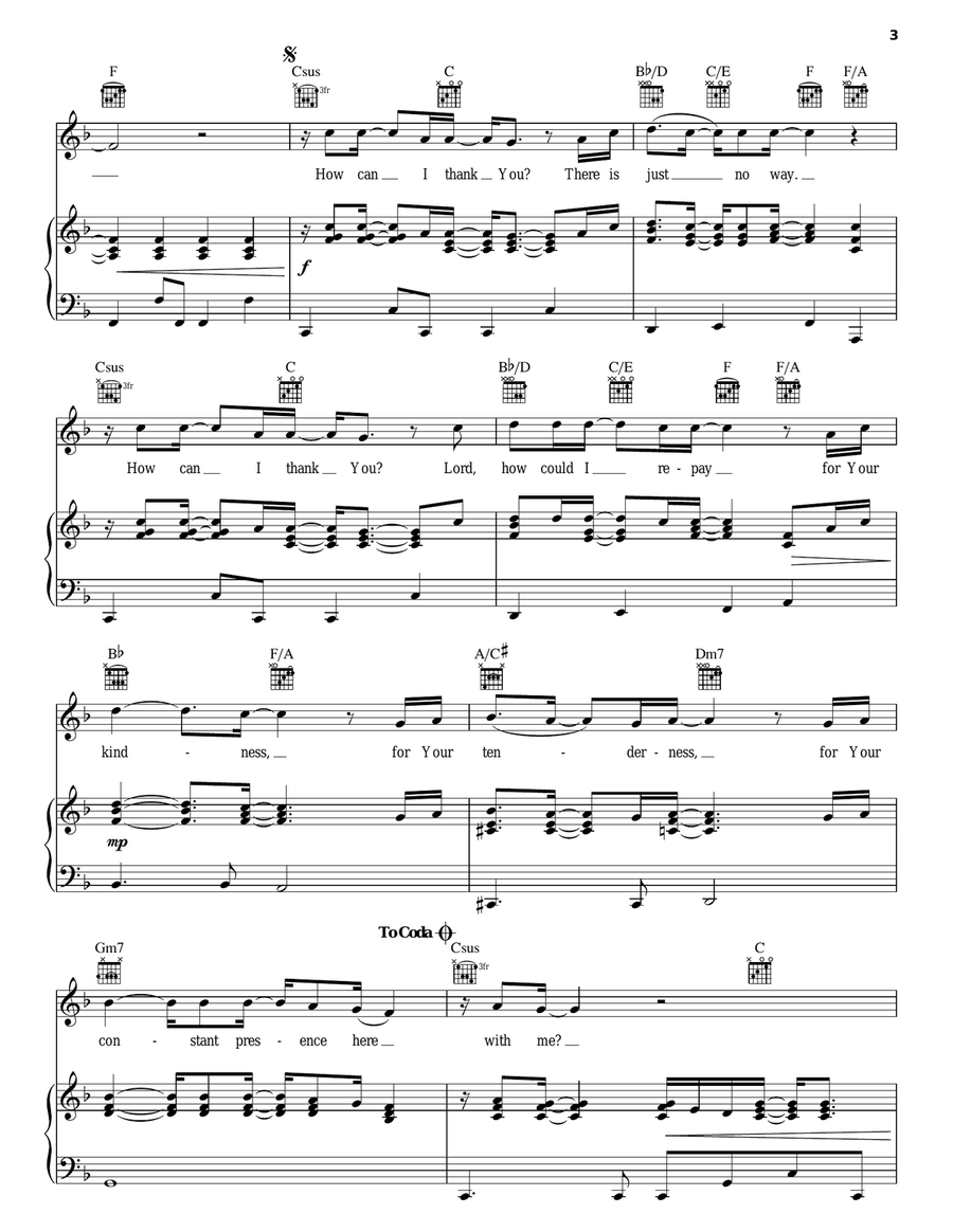 You Have Been So Good Piano, Vocal, Guitar scores gallery preview page 3