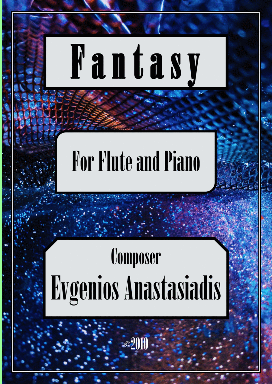 Fantasy - for Flute and Piano (2010) Flute Solo scores gallery preview page 1