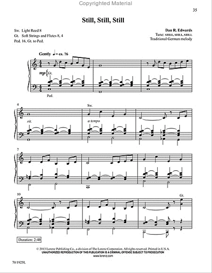 See Amid the Winter's Snow Organ Solo scores gallery preview page 18