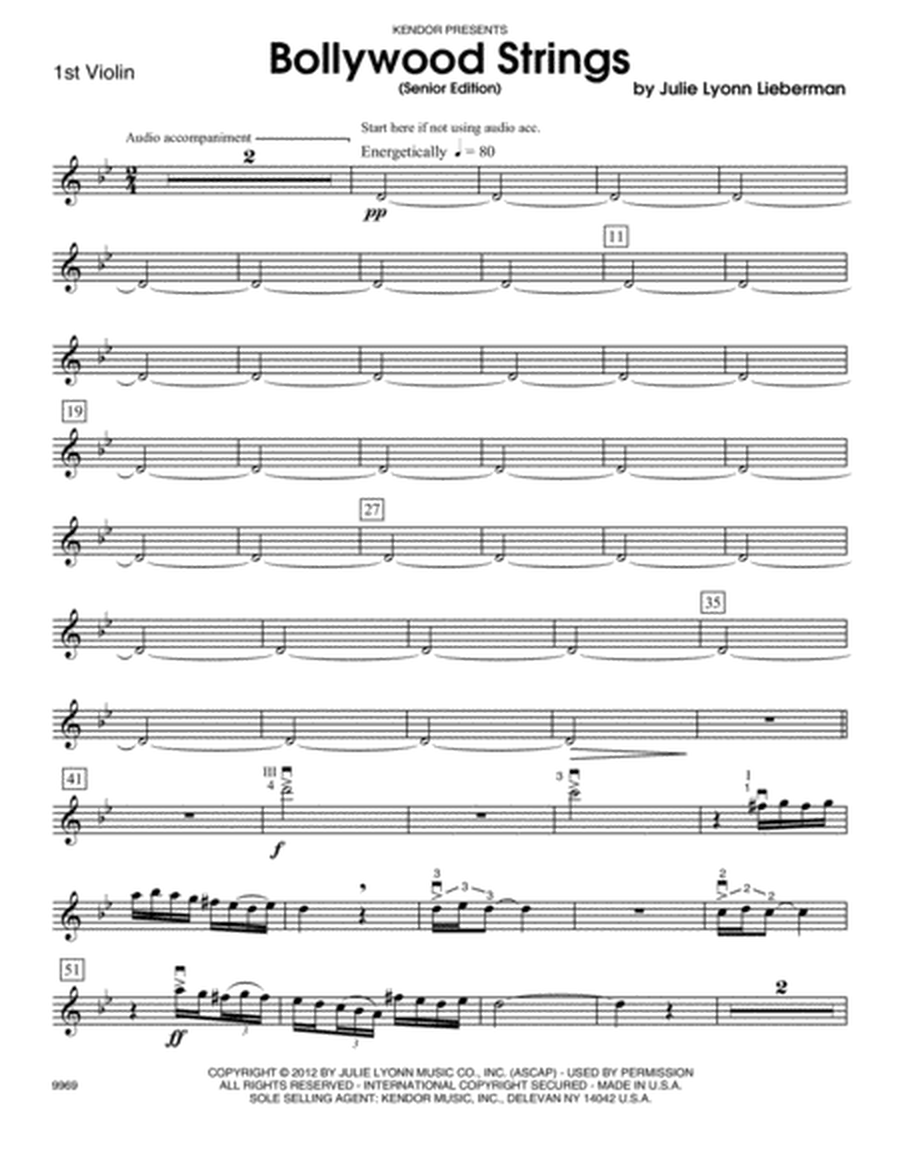 Bollywood Strings (Senior Edition) - Violin 1