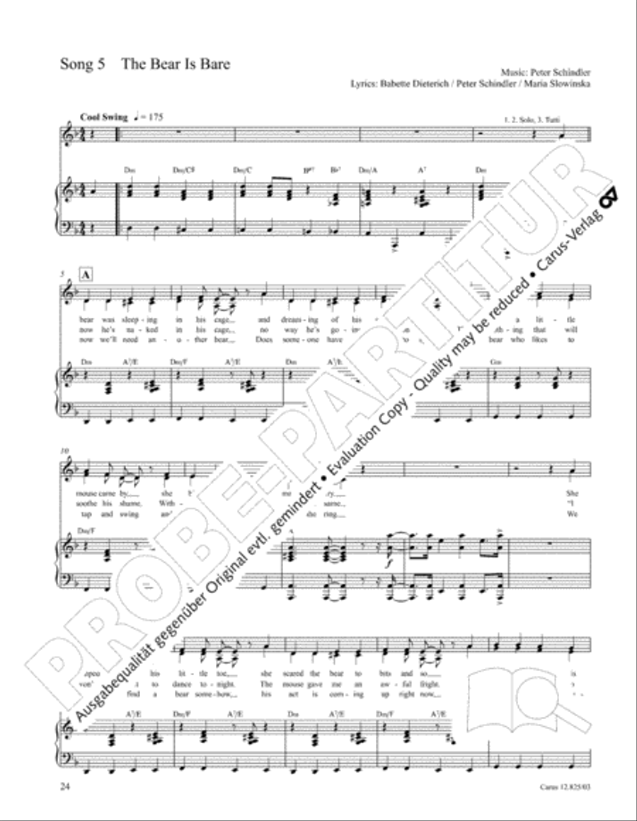 Circus Allegro Circus Allegro Choir scores gallery preview page 25