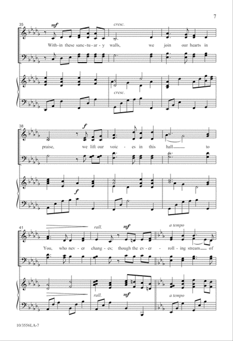 Our Hope for Years to Come 4-Part scores gallery preview page 8
