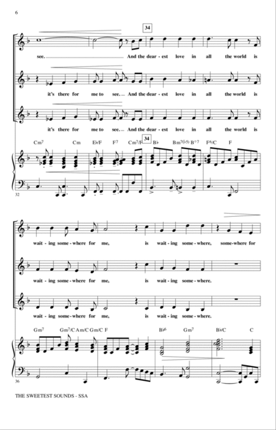 The Sweetest Sounds (from Cinderella) (arr. Mark Brymer) SSA scores gallery preview page 5