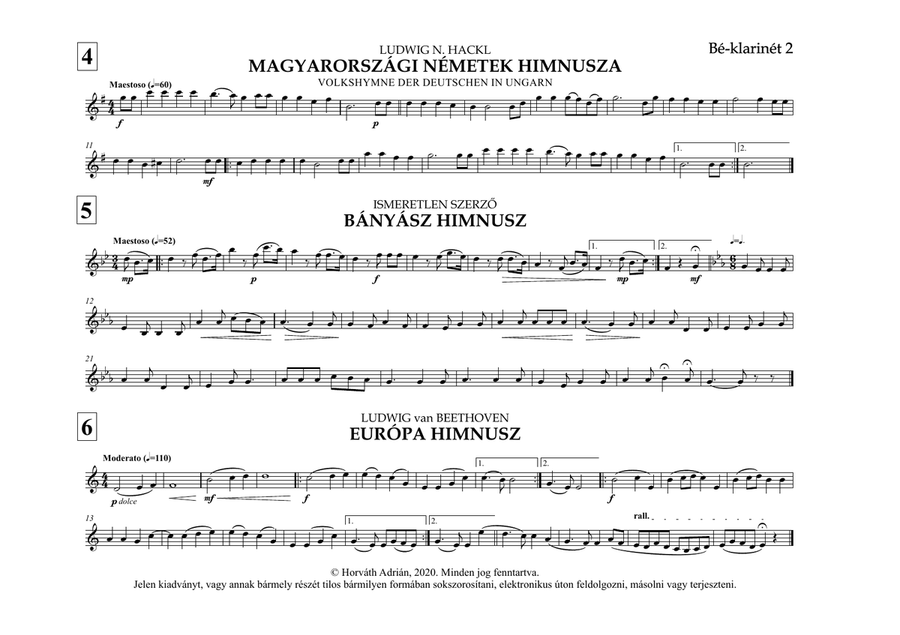 Indulókönyv 2020 - 09 B-klarinét 2 Concert Band scores gallery preview page 6