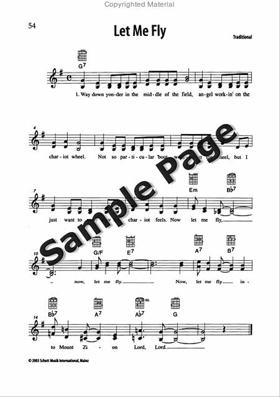 Best of Spirituals & Gospels Acoustic Guitar scores gallery preview page 55