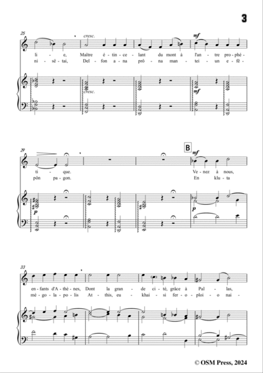 G. Fauré-Hymne à Apollon,in a minor,Op.63 Voice scores gallery preview page 5
