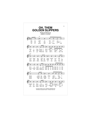 Oh, Them Golden Slippers