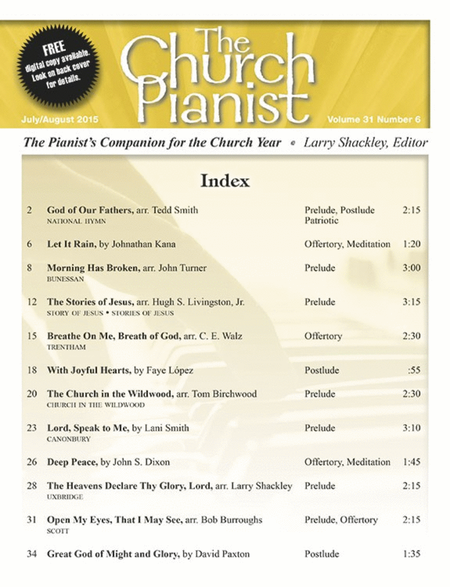 The Church Pianist July/Aug 2015 - Magazine Issue
