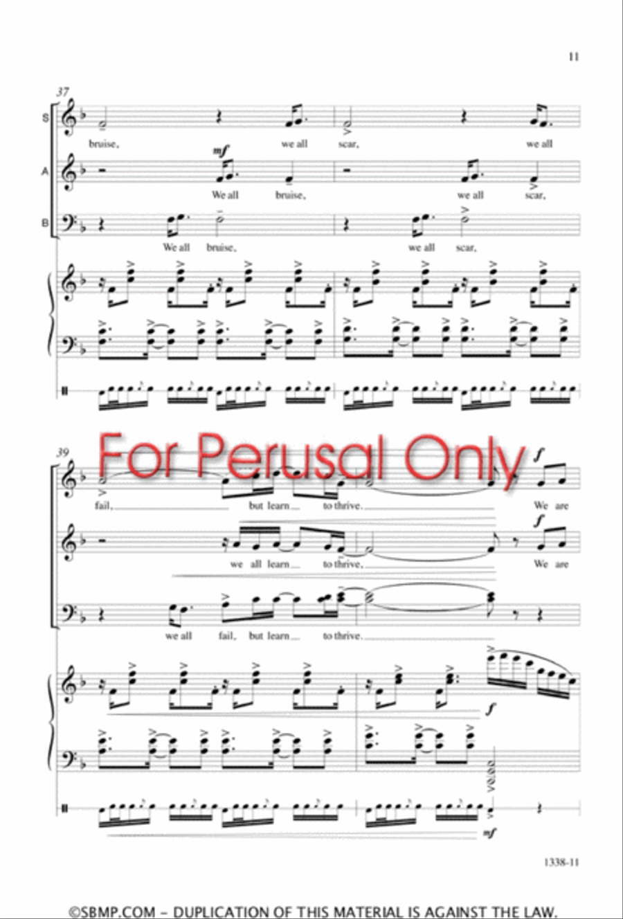 Sisi ni moja - SATB Octavo 4-Part scores gallery preview page 10