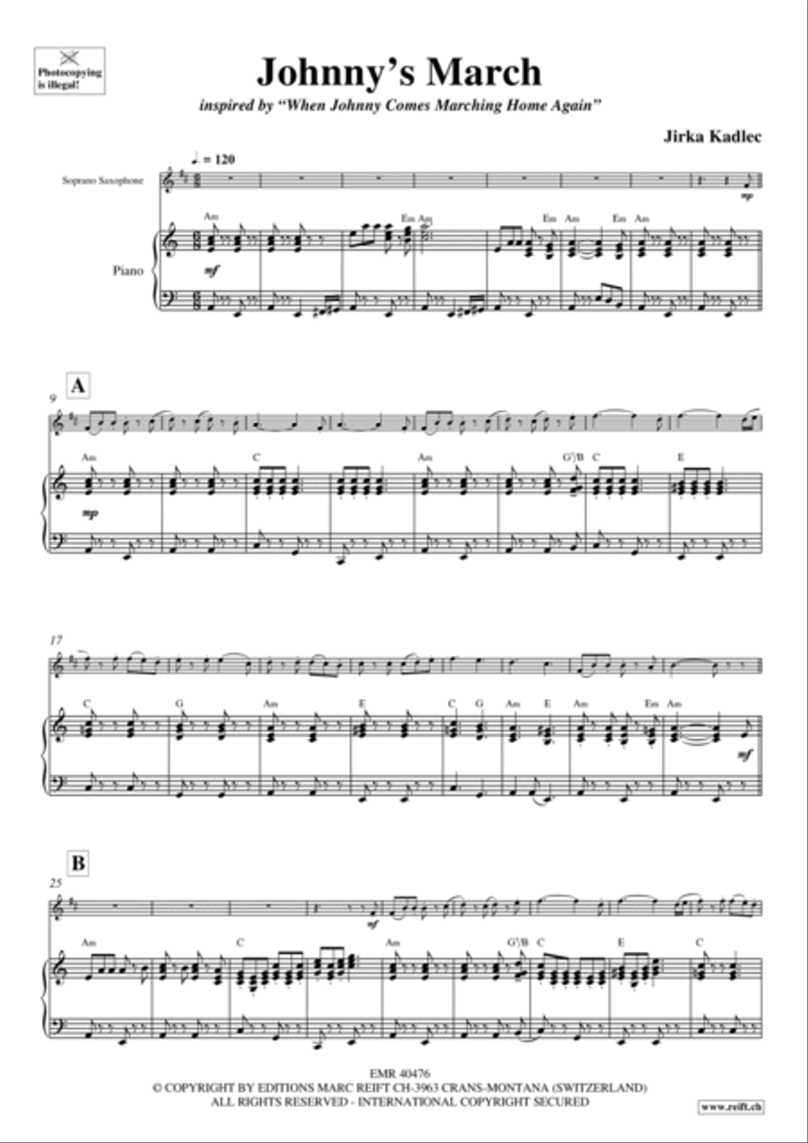 Johnny's March Johnny's March Soprano Saxophone scores gallery preview page 4