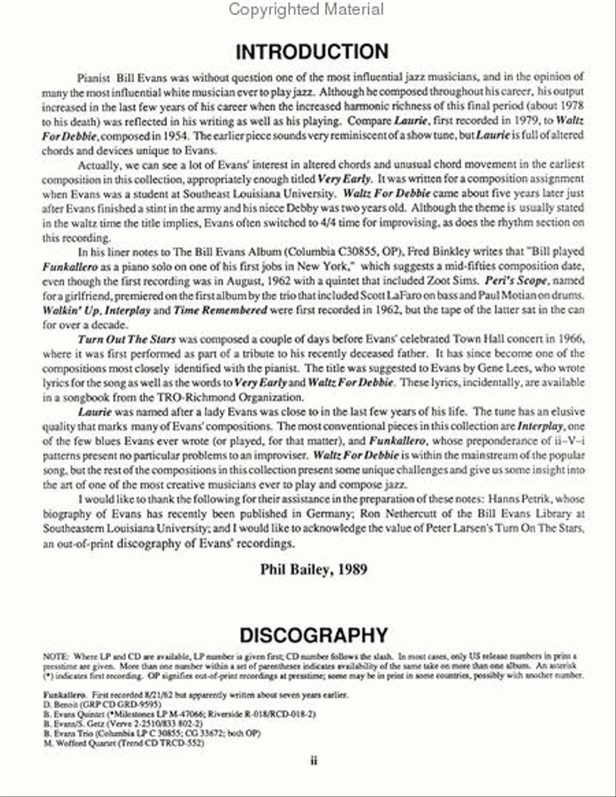 Volume 45 - Bill Evans Voice scores gallery preview page 3