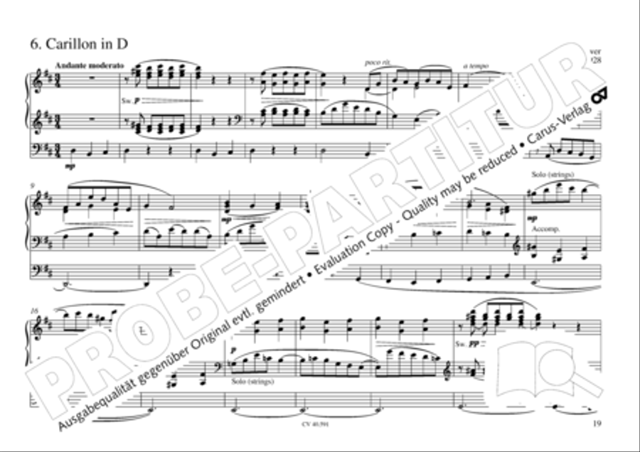 Free Organ Music from the Romantic Period, Vol. III (Freie Orgelmusik der Romantik, Band III) Organ scores gallery preview page 20